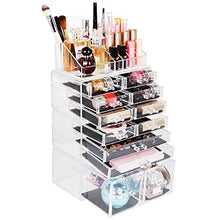 Load image into Gallery viewer, Readaeer Makeup Cosmetic Organizer Storage Drawers Display Boxes Case with 12 Drawers(Clear)
