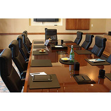 Load image into Gallery viewer, Dacasso Black Leather 17 by 14-Inch Conference Table Pad
