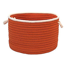 Load image into Gallery viewer, Doodle Edge Colonial Mills Utility Basket, 18 by 12-Inch, Orange
