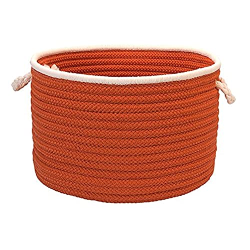 Doodle Edge Colonial Mills Utility Basket, 18 by 12-Inch, Orange