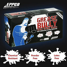 Load image into Gallery viewer, EPPCO Grease Bully 6-Mil Nitrile Gloves  Black, X-Large, Box of 100 - Latex-Free, Powder-Free, Chemical and Puncture Resistant, Superior Grip
