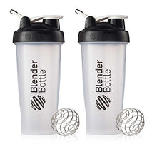 Load image into Gallery viewer, BlenderBottle Classic Loop Top Shaker Cup, 28-Ounce, Black/Clear, Pack of 2
