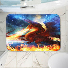 Load image into Gallery viewer, Dia Noche Memory Foam Bathroom or Kitchen Mats by Philip Straub - Lord of The Celesetial Dragons - Small 24 x 17 in
