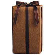 Load image into Gallery viewer, Horseshoe Gift Packaging Brown Embossed Leather Gift Wrap Roll
