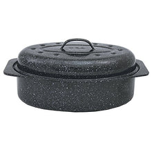 Load image into Gallery viewer, Granite Ware 6106-2 F6106-2 Covered Oval Roaster, 13 inches, Black
