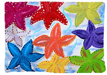 Load image into Gallery viewer, Starfish Party Beach Towel From My Art
