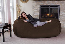 Load image into Gallery viewer, Chill Sack Bean Bag Chair: Huge 7.5&#39; Memory Foam Furniture Bag and Large Lounger - Big Sofa with Soft Micro Fiber Cover - Brown Pebble
