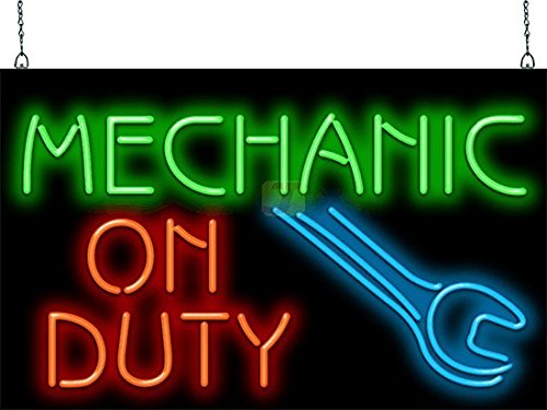 Mechanic On Duty Neon Sign