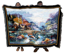 Load image into Gallery viewer, Going Home - James Lee - Cotton Woven Blanket Throw - Made in The USA (72x54)
