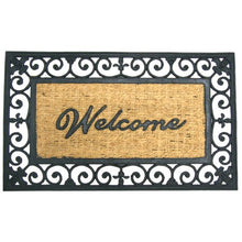 Load image into Gallery viewer, Rubber-Cal &quot;Welcome to Your Fortress Outdoor Coco Coir Welcome Doormat, 18 x 30-Inch
