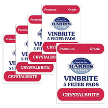 Load image into Gallery viewer, 5x Harris Crystalbrite Filter Pads 5-pk Use with Harris Vinbrite MK3 Filter Kit
