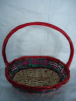 Multicolor Willow Basket with Handle
