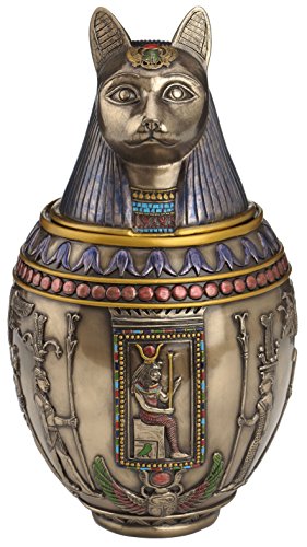 Rare Egyptian Bastet Cat Memorial Urn