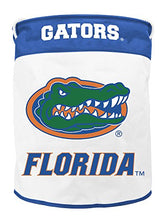 Load image into Gallery viewer, Duck House NCAA Florida Gators Canvas Laundry Basket with Braided Rope Handles, white ,22&quot; X 17.5&quot; X 17.5&quot;
