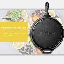Load image into Gallery viewer, Kookantage Pre-Seasoned Cast Iron Skillet 12in Iron Pans with One Silicone Hot Handle Holder - 12.5 Inch
