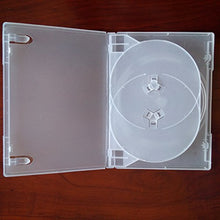 Load image into Gallery viewer, 6 Pack Frosty Standard Size Triple 3 DVD Case Box 14mm Three Discs Holder W Flap
