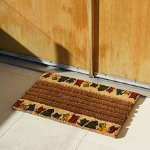 Load image into Gallery viewer, Rubber-Cal &quot;Kitty Cat Outdoor Coir Decorative House Doormat, 18 x 30-Inch
