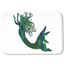 Load image into Gallery viewer, DiaNoche Designs Memory Foam Bath or Kitchen Mats by Susie Kunzelman - Mermaid Forest, Small 24 x 17 in
