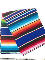 Mexitems Large Authentic Mexican Blankets Serape Blanket 84