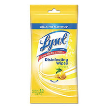 Load image into Gallery viewer, Lysol Disinfecting Wipes to-Go Pack, Lemon Scent, 15 ct
