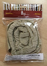 Load image into Gallery viewer, Royal Designs, Inc. CC-1-LB Beige Cord &amp; Chain Cover 4&#39; Linen Fabric Touch Fastener, Linen Beige
