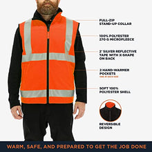 Load image into Gallery viewer, RefrigiWear High-Visibility Reversible Safety Vest, ANSI Class 2, Orange (2XL)

