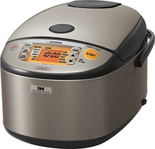 Load image into Gallery viewer, Zojirushi NP-HCC18XH Induction Heating System Rice Cooker and Warmer, 1.8 L, Stainless Dark Gray
