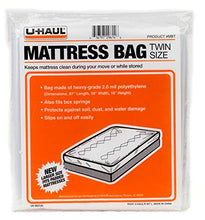 Load image into Gallery viewer, U Haul Twin Mattress Bag For Moving And Storage Protection â?? 87â? X 39â? X 10â? Bag
