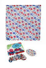 Load image into Gallery viewer, Zeckos Coordinating Bath Rug, Soap Dish, Shower Curtain Set (Flower)
