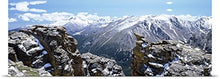 Load image into Gallery viewer, GREATBIGCANVAS Entitled Colorado, Rocky Mountain National Park, Panoramic View of Snowcapped Mountain Range Poster Print, 90&quot; x 30&quot;, Multicolor
