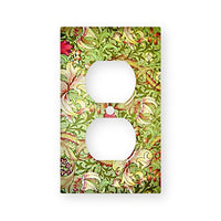 Flower Garden - Decor Single Switch Plate Cover Metal