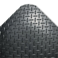 Crown Cd0023db Industrial Deck Plate Anti-Fatigue Mat, Vinyl, 24 X 36, Black