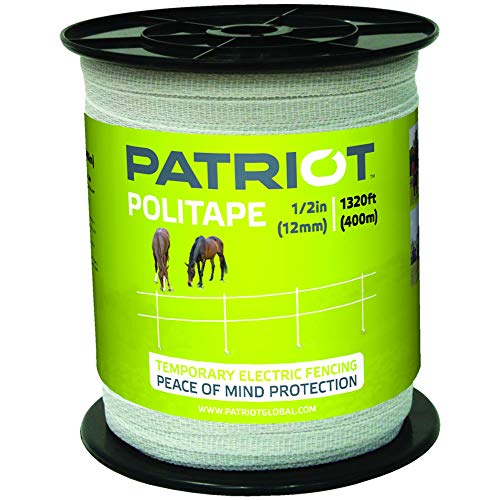 Patriot Electric Fencing 821452 (SO) White Politape 1/2` 1320ft(6)