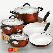 Load image into Gallery viewer, Tramontina Cookware Set Ceramic 8-Piece, 80110/219DS
