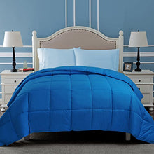 Load image into Gallery viewer, Superior Classic All Season Down Alternative Comforter With Baffle Box Construction, Twin, Aster Blu

