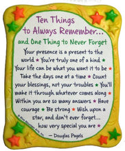 Load image into Gallery viewer, Sculpted Magnet: Ten Things to Always Remember, 3.0&quot; x 3.5&quot;
