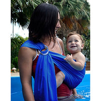 Biubee Water Sling Baby Wrap Carrier - Adjustable Shoulder Ring Mesh Breathable Chest Sling Infant Carrier for Summer Pool Beach
