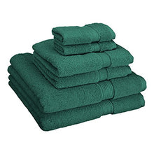 Load image into Gallery viewer, Superior 900 GSM Luxury Bathroom 6-Piece Towel Set, Made Long-Staple Combed Cotton, 2 Hotel &amp; Spa Quality Washcloths, 2 Hand Towels, and 2 Bath Towels - Teal
