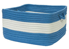 Load image into Gallery viewer, Colonial Mills Rope Walk Utility Basket, 14 by 10-Inch, Blue Ice
