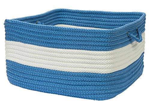 Colonial Mills Rope Walk Utility Basket, 14 by 10-Inch, Blue Ice