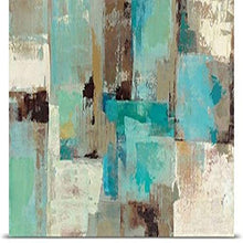 Load image into Gallery viewer, GREATBIGCANVAS Entitled Teal and Aqua Reflections v.2 Poster Print, 72&quot; x 36&quot;, Multicolor
