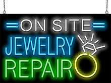 Load image into Gallery viewer, On Site Jewelry Repair Neon Sign
