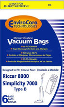 Load image into Gallery viewer, Riccar Paper Bag, 8000 8900 SIM 7000 Type B Micro 6PK
