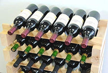 Load image into Gallery viewer, sfDisplay.com,LLC. Modular Wine Rack Beechwood 32-96 Bottle Capacity 8 Bottles Across up to 12 Rows Newest Improved Model (32 Bottles - 4 Rows)
