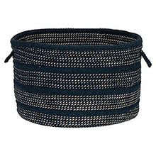Load image into Gallery viewer, Garrison Baskets Banded Mix Basket, 18 by 18-Inch, Navy
