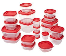 Load image into Gallery viewer, Rubbermaid Easy Find Lids Food Storage Containers, Racer Red, 42 Piece Set
