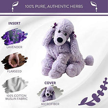 Load image into Gallery viewer, Sonoma Lavender Microwaveable Aromatherapy Stuffed Pillows, Plush Dog, Lavender Scented with Removable Washable Cover (Poodle)
