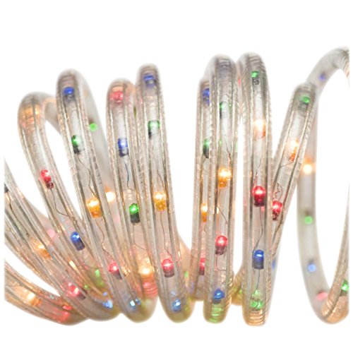 Brite Star Rope with Clear Lights, 18-Feet, Multicolor