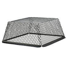 Load image into Gallery viewer, HY-C RVG3030G Galvanized Black Roof VentGuard with Wildlife Exclusion Screen, 30&quot; x 30&quot; x 12&quot;
