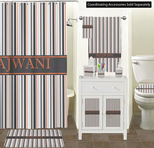 Load image into Gallery viewer, YouCustomizeIt Gray Stripes Spa/Bath Wrap (Personalized)
